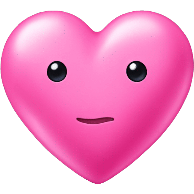 Bubblegum pink heart emoji