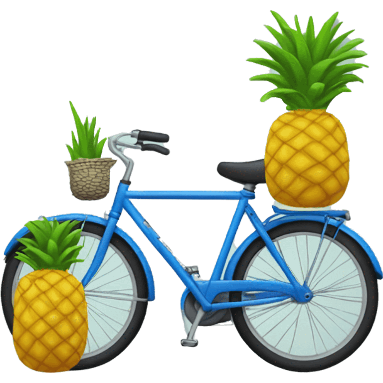 Bike travel pineapple emoji