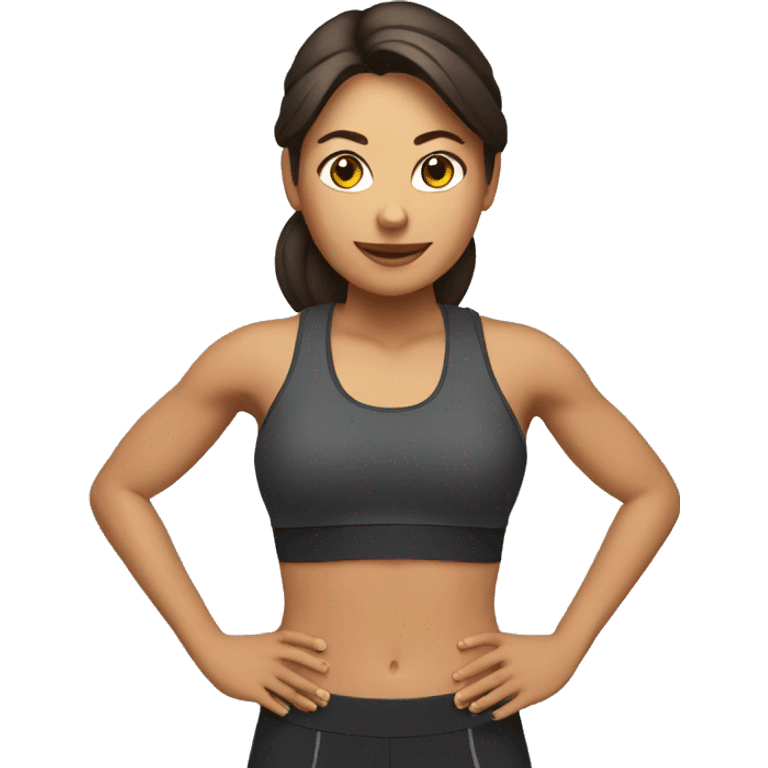 UNA MUJER PERSONAL TRAINER emoji