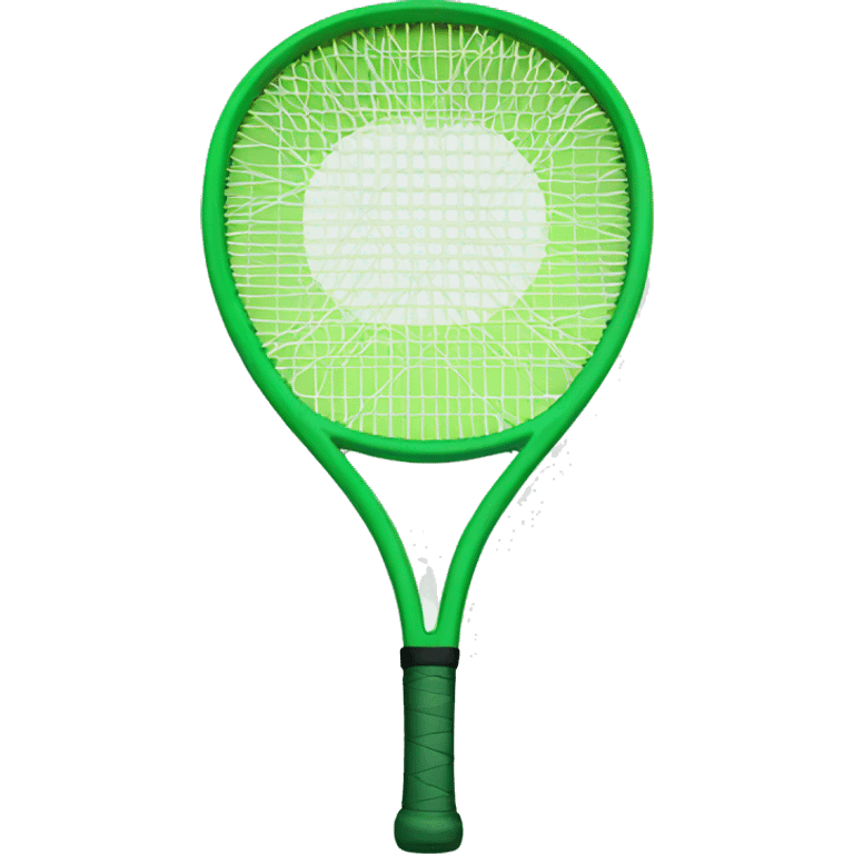 Green tennis racquet emoji