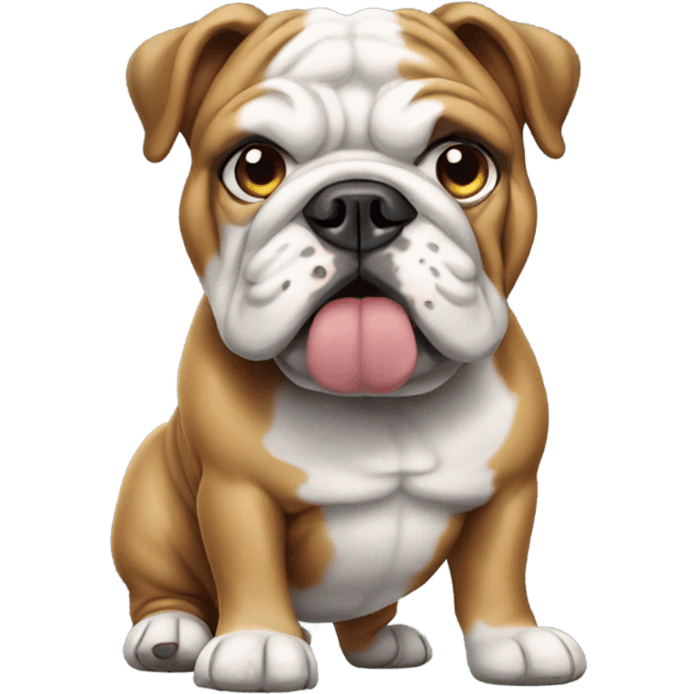 English bulldog standing  emoji