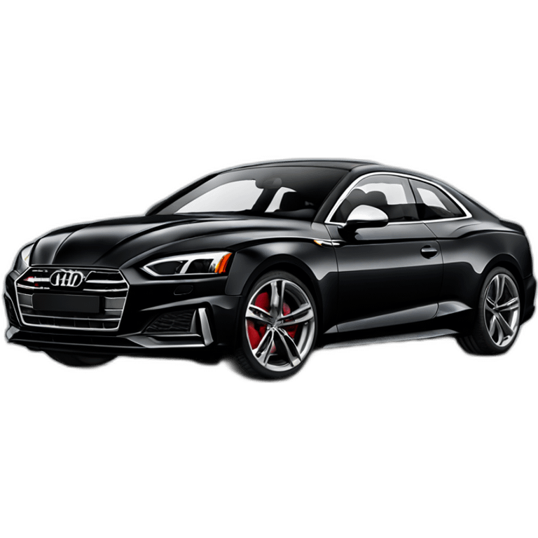 black audi s5 b9 emoji