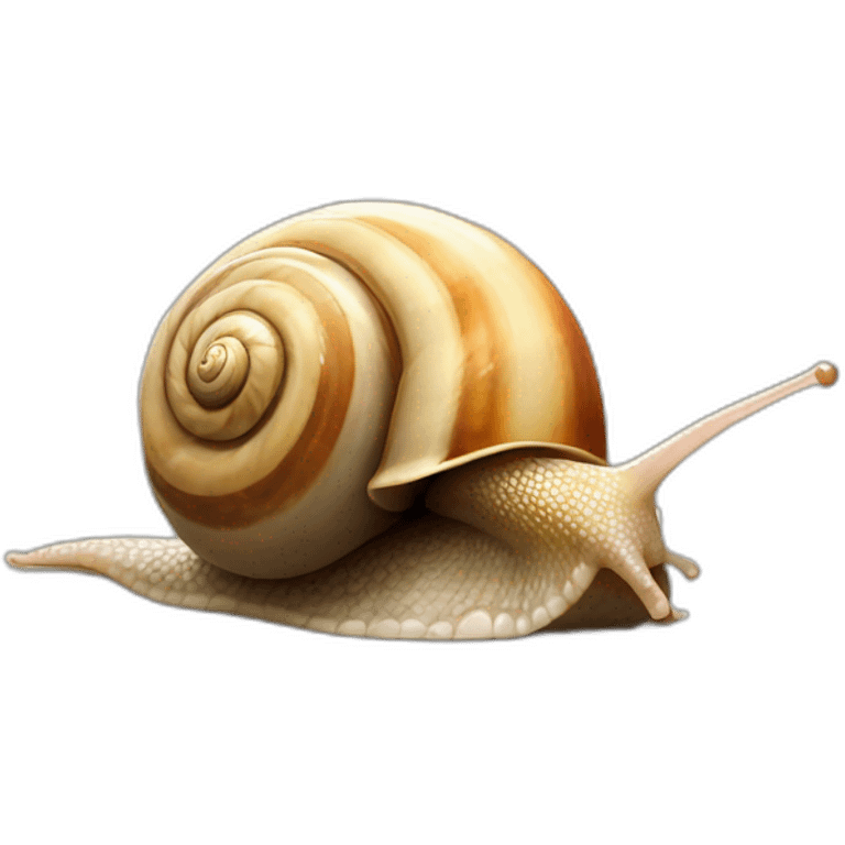 a snail does not want to leave its shell emoji