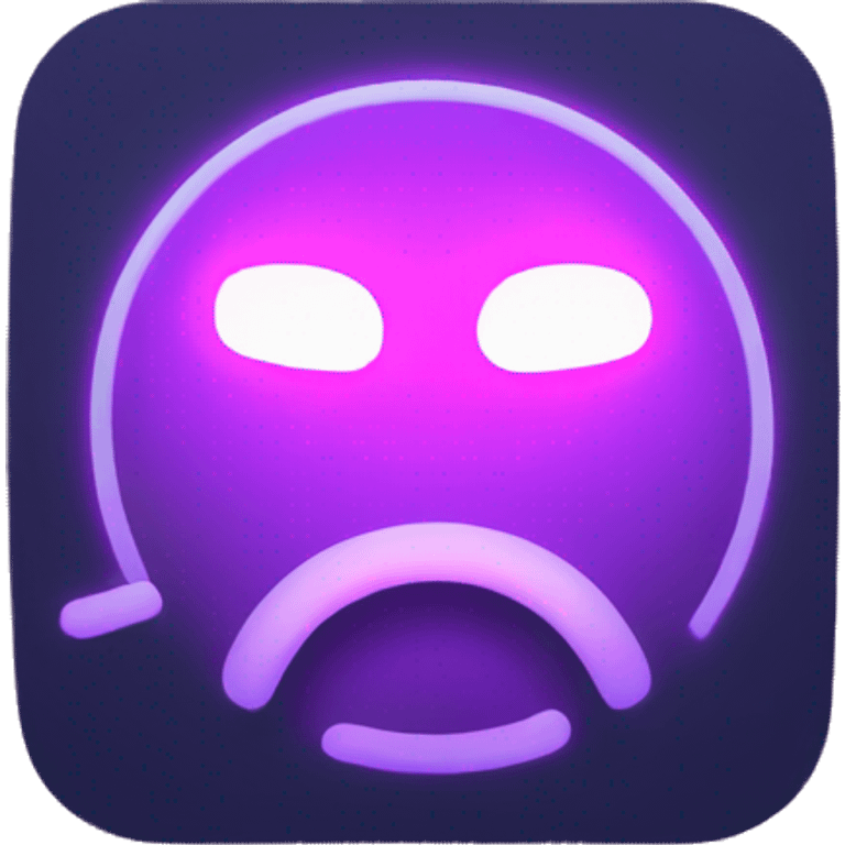 discord logo glowing neon emoji