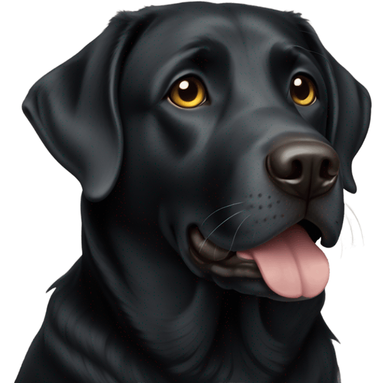 Old black lab emoji