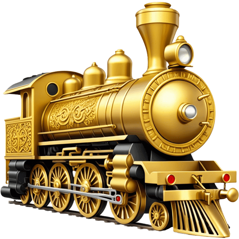 Golden locomotive pawn  emoji