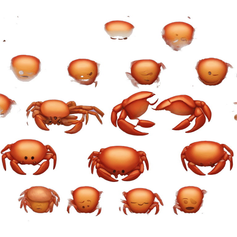 small Plusmark on the top right of the crab emoji emoji