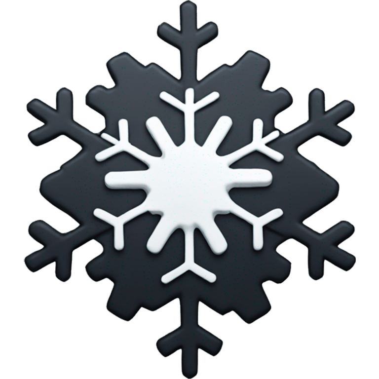 Black snowflake  emoji