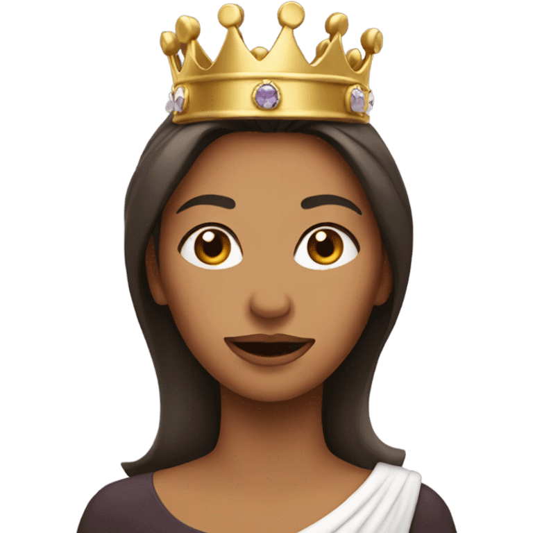 Woman with crown emoji