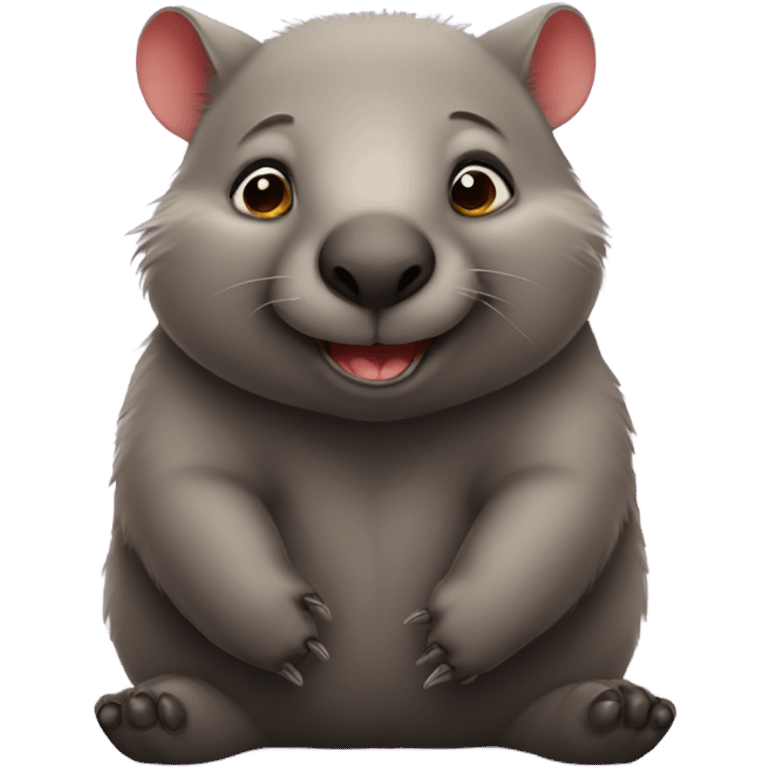 wombat in love emoji