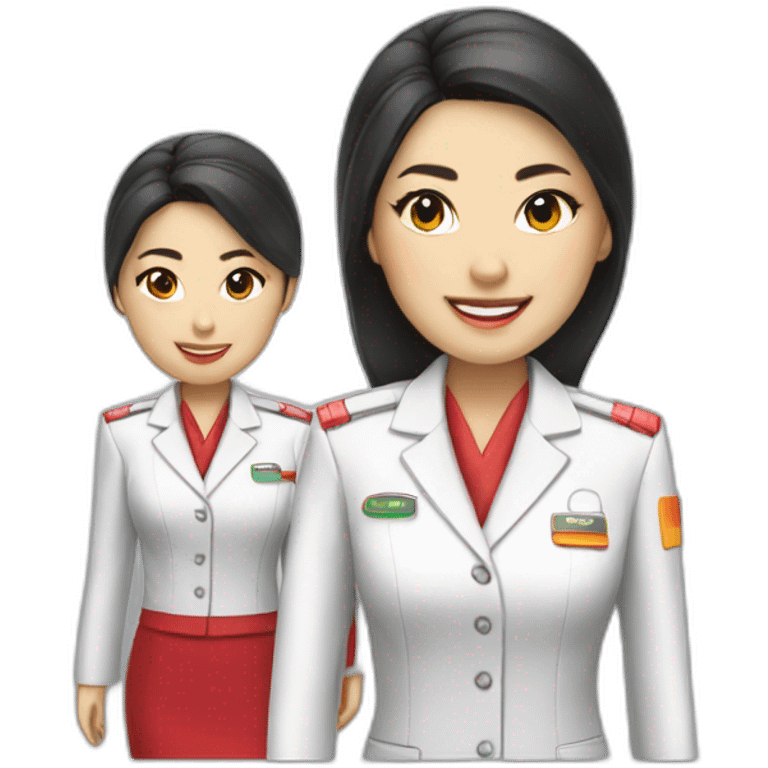 Asiana Airline Cabin crew emoji