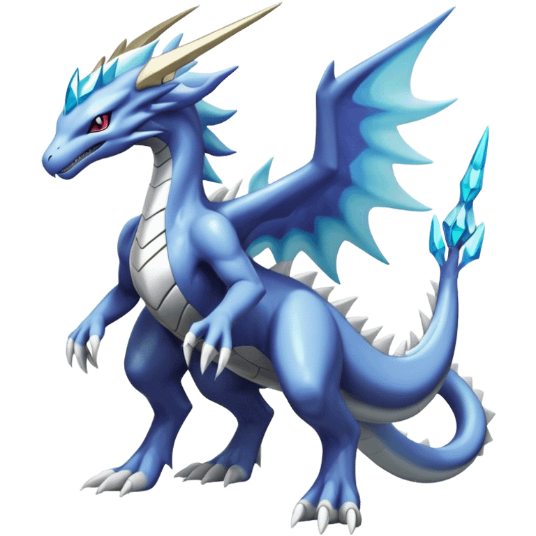  Cool Edgy Shiny Godly Ethereal Digimon-Suicune-Dialga-Kyurem-Latios-Reptile, full body, four legs emoji