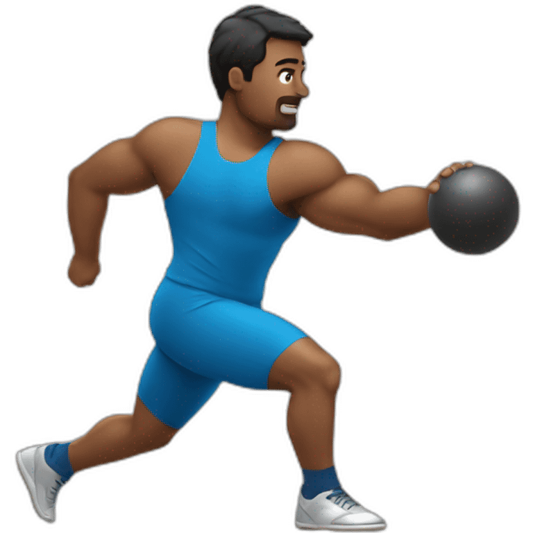 A man throwing shot put  emoji