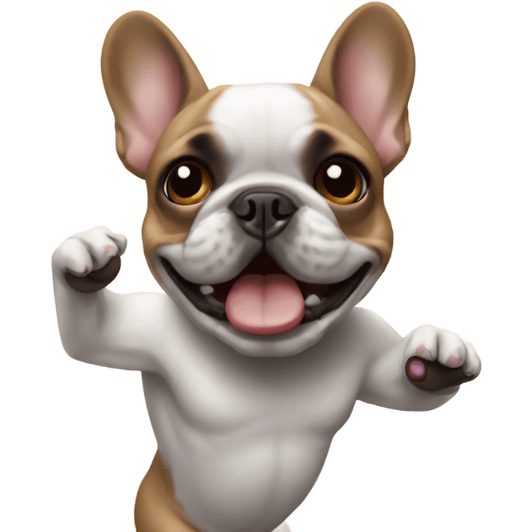 Dancing French bulldog emoji