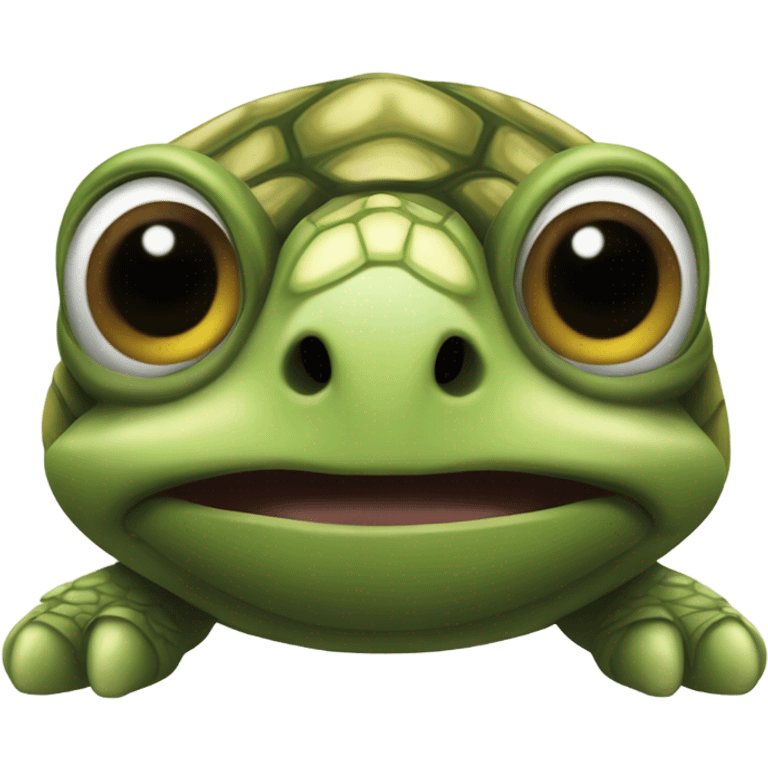 Crazy looking turtle  emoji