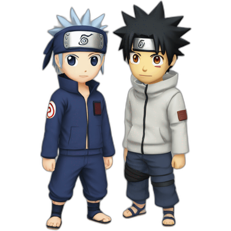 Naruto and Sasuke emoji