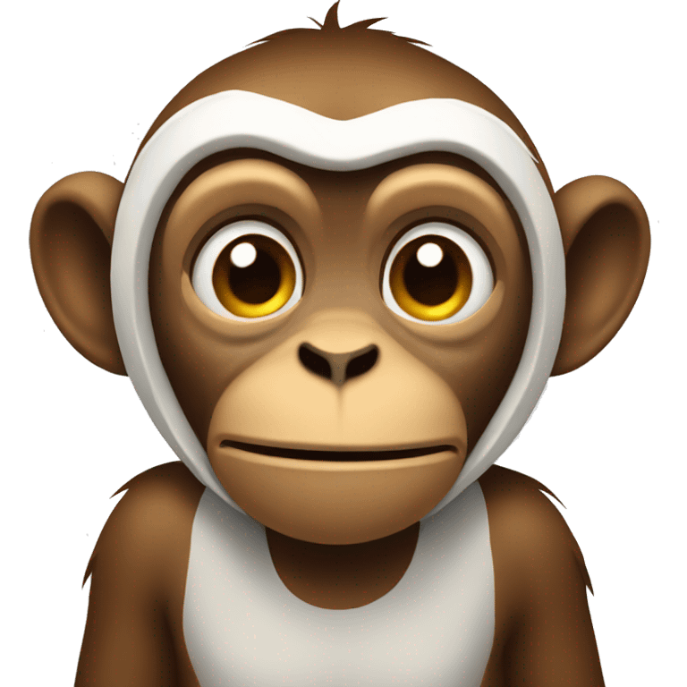 Monkey with bellyache emoji