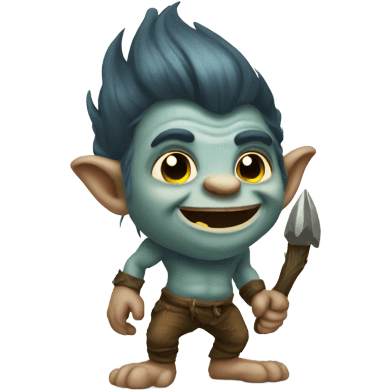 shiny troll emoji