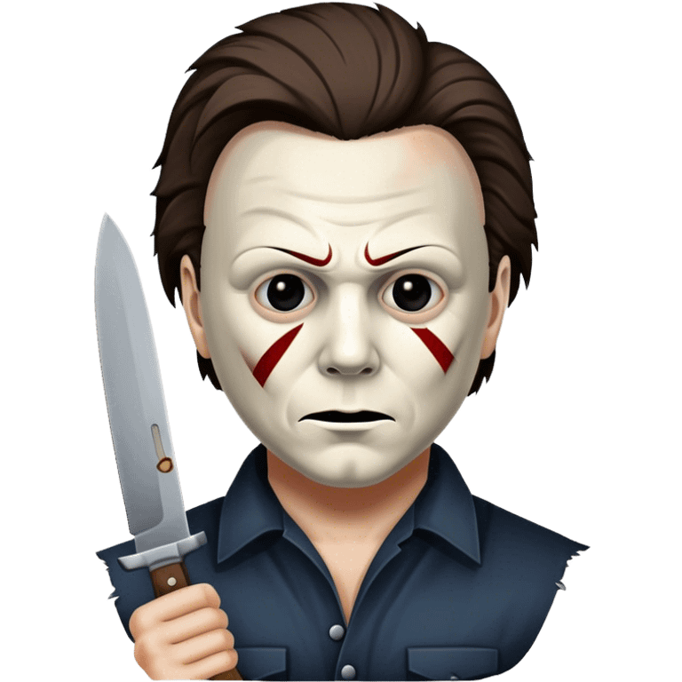 Michael Myers with knife emoji