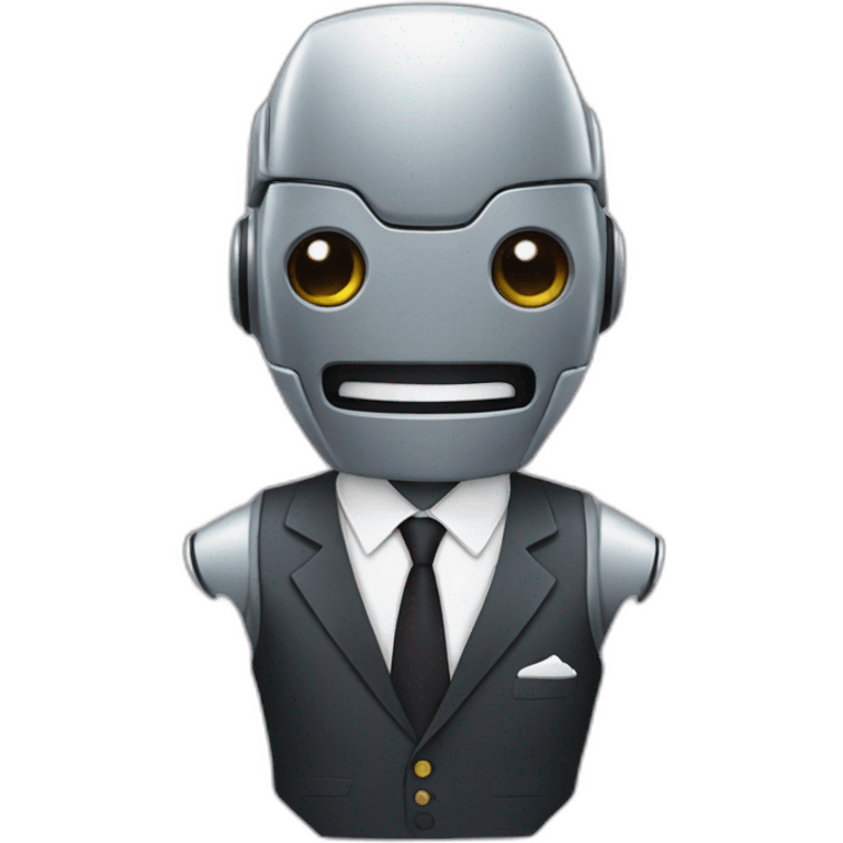 robot in a suit emoji