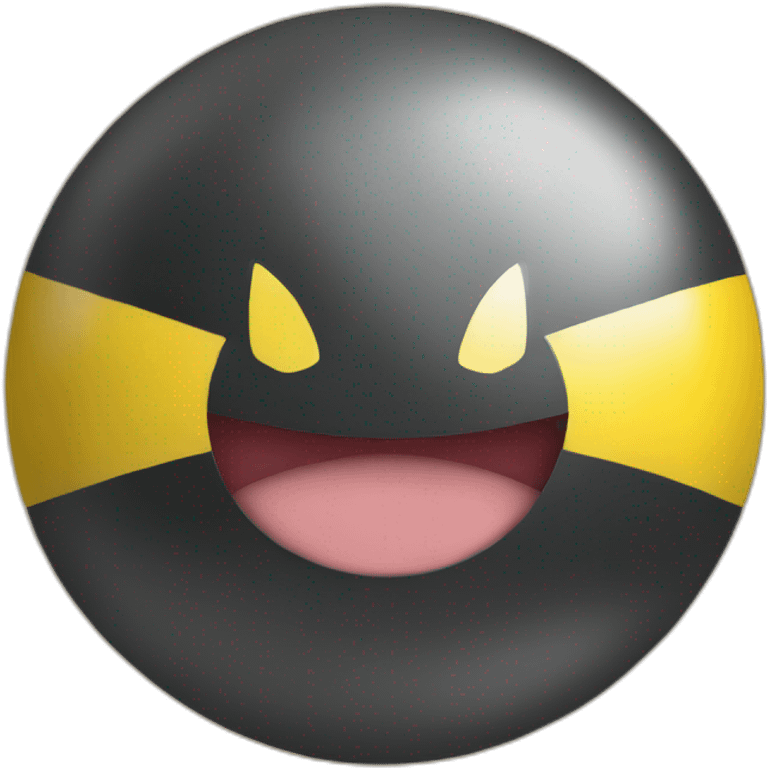 pikachu peeking out of poke ball emoji