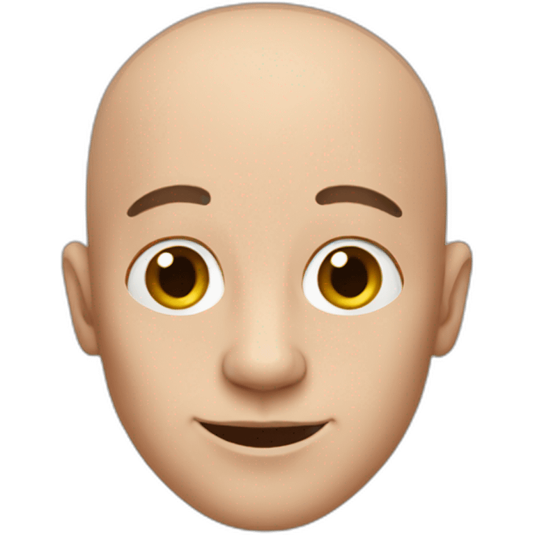 Hairless man emoji