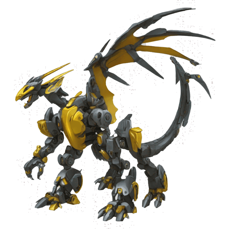 Mechanical Pokémon-dragon-Bionicle-Mecha full body emoji