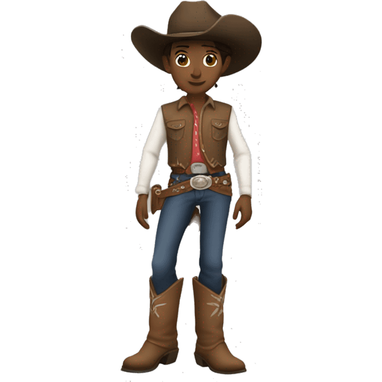 Cowboy wearing a miniskirt ￼ emoji