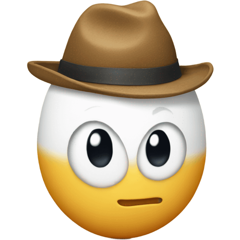 Egg wearing a hat emoji