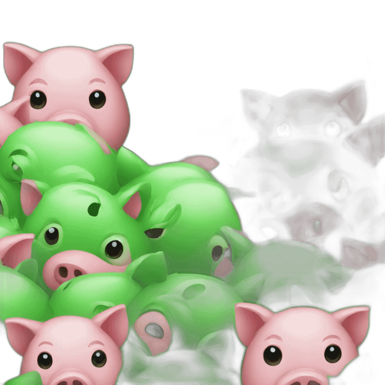 green pigs emoji