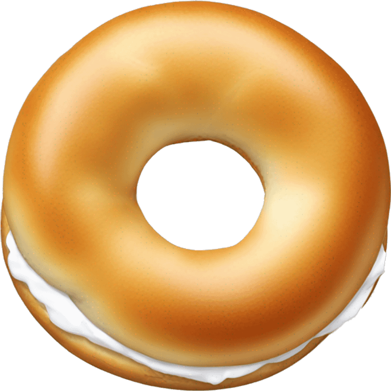 bagel with cream cheese emoji