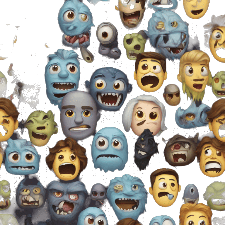 Cinema filled with monsters emoji