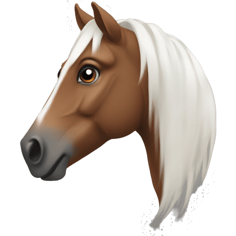 Horse with dico emoji