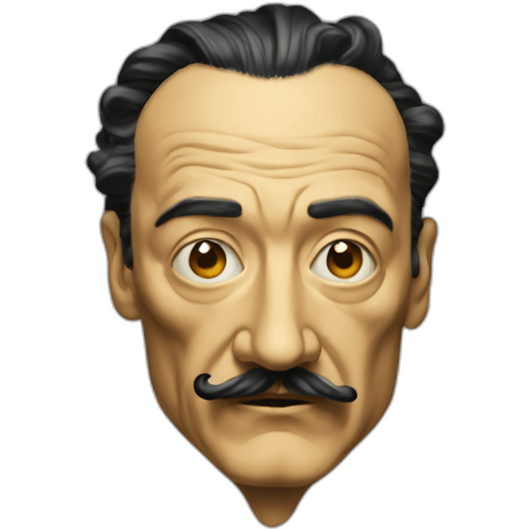 Dalí face emoji