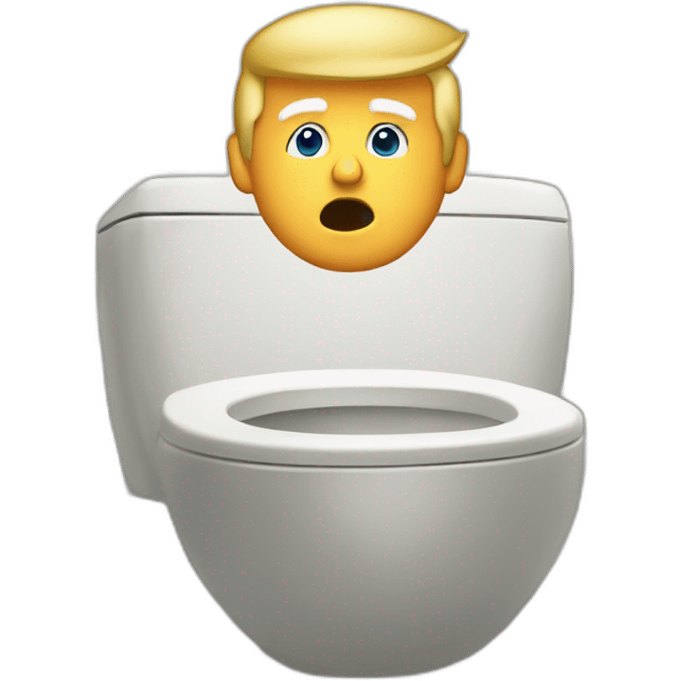 donald trump in the toilet emoji