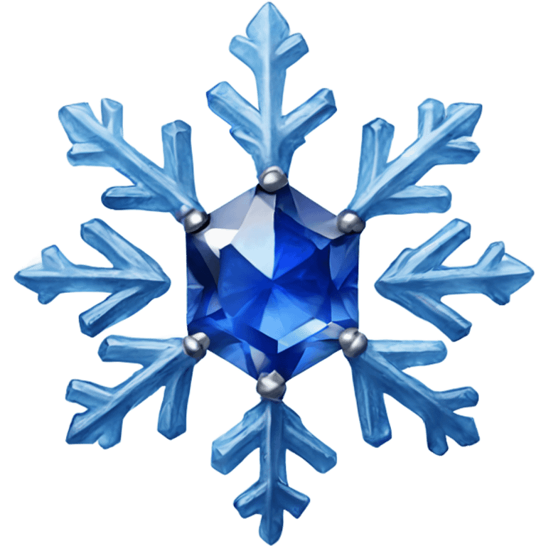 sapphire gemlike snowflake emoji