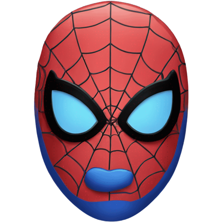 Blue gradient spider man emoji