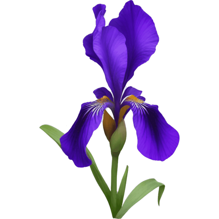 Violet iris flower emoji