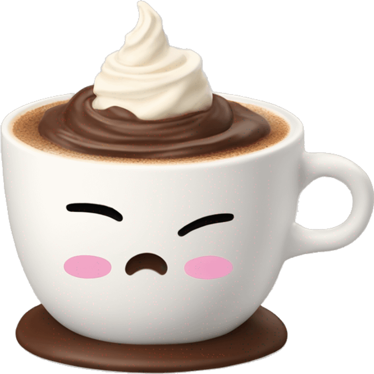 Chocolate caliente con espuma  emoji