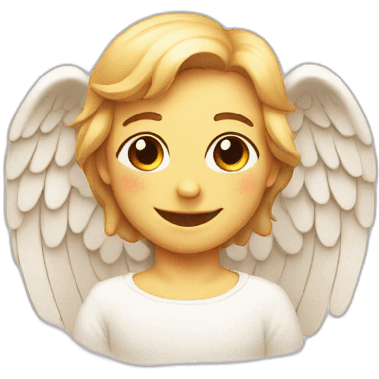 smiling angel face with hearths over the head emoji