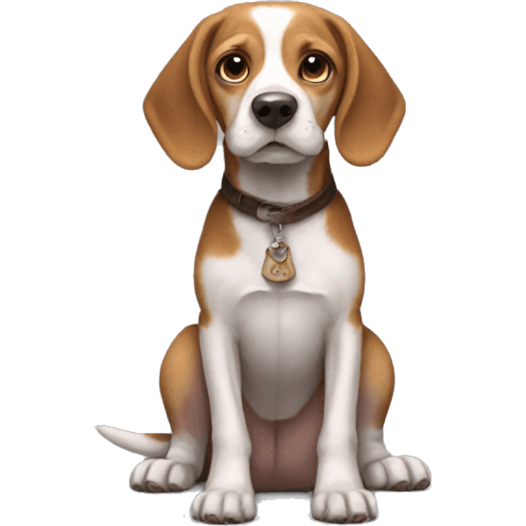 Beagle like Dobby from Harry Potter emoji