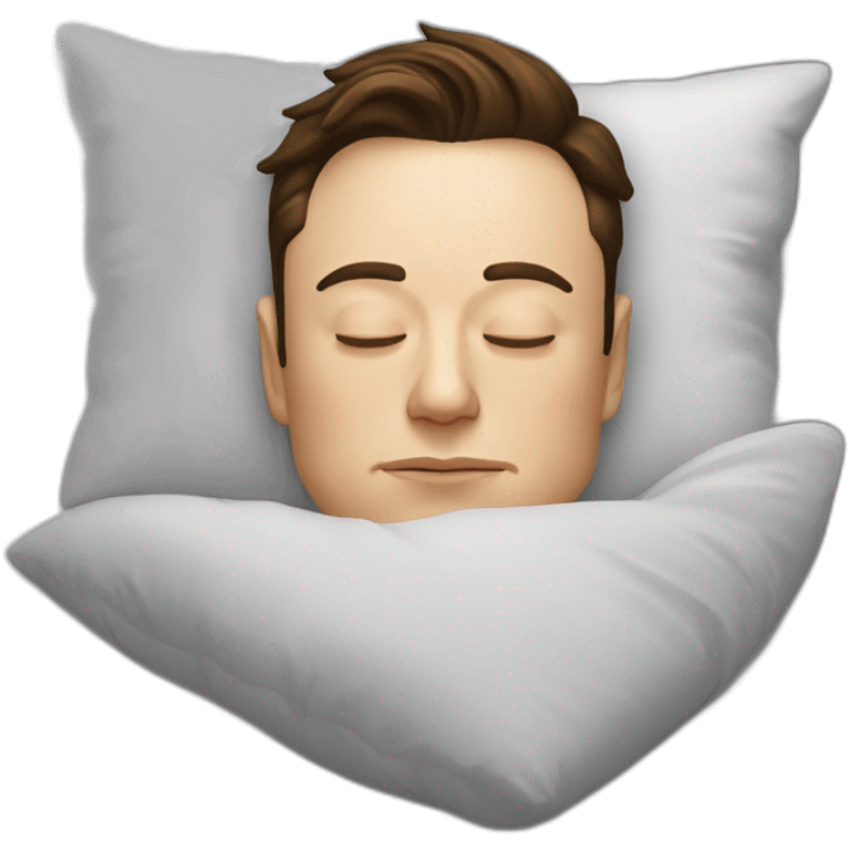 Elon Musk sleeping emoji