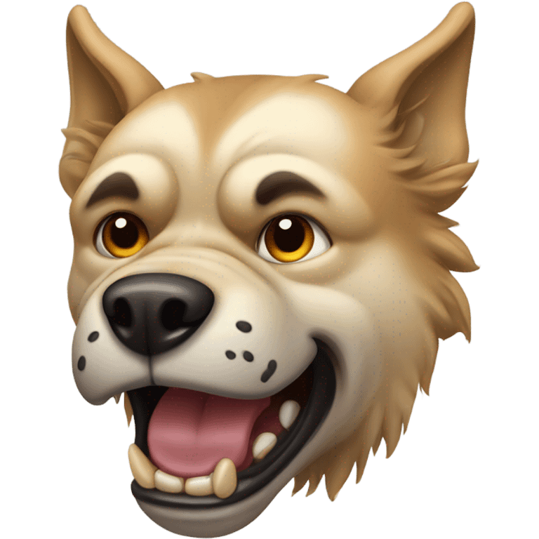 angry dog emoji