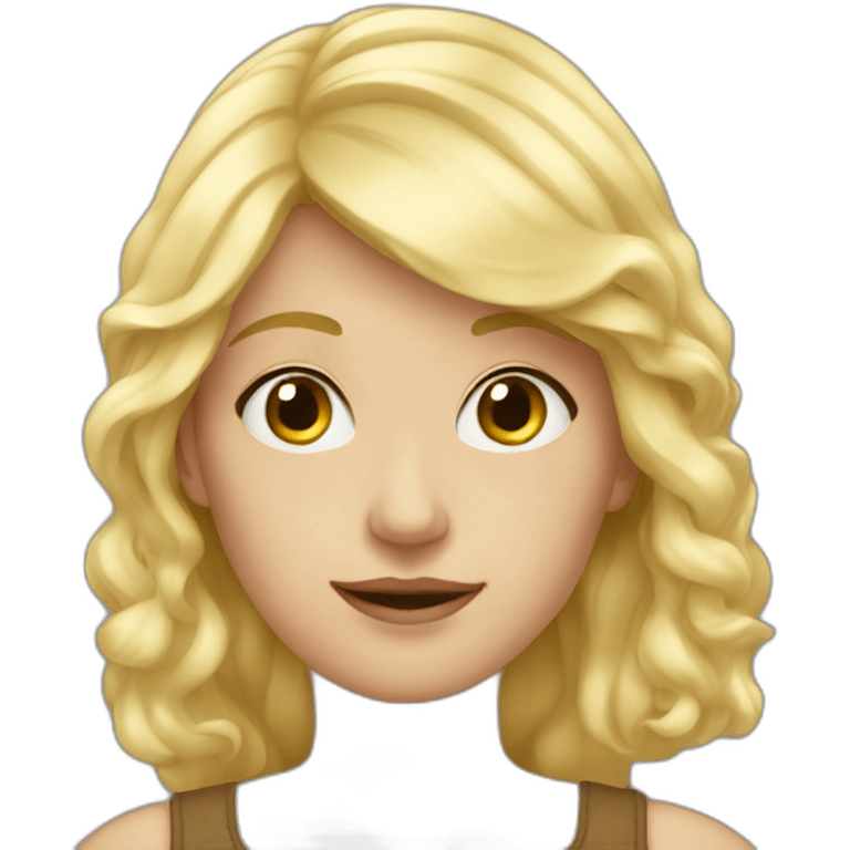 Aliène blond emoji