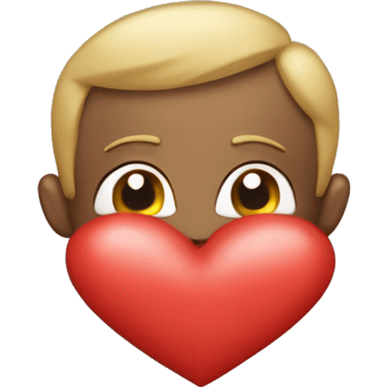 A heart with i love u emoji