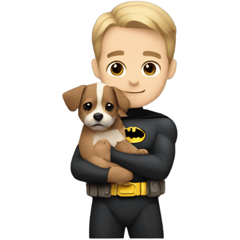 batman with a puppy  emoji