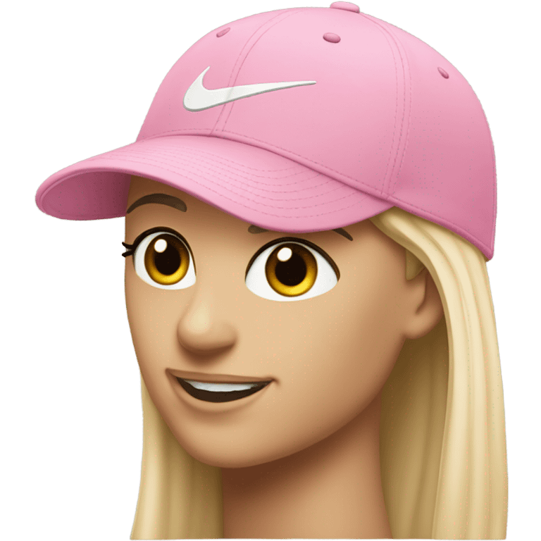 pink nike cap emoji