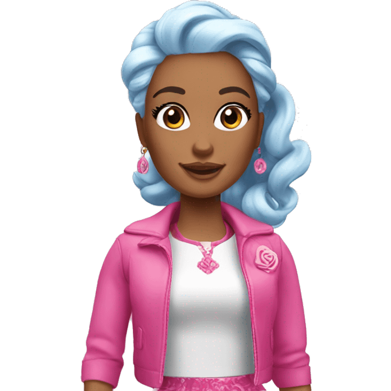 Rosa Barbie  emoji