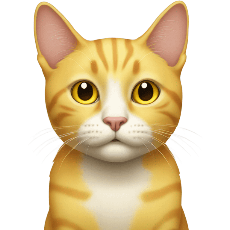 Yellow cat without food emoji