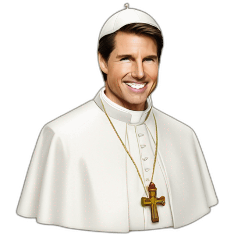 tom cruise as pope emoji